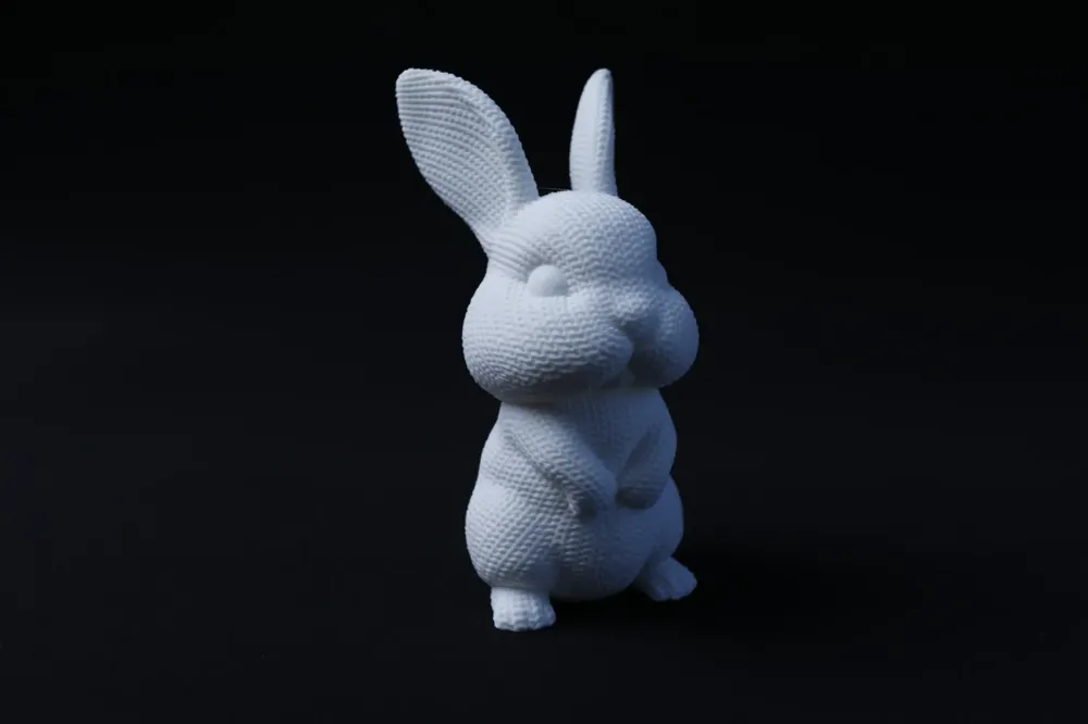 Cute White Rabbit Figurine: Spring Decor