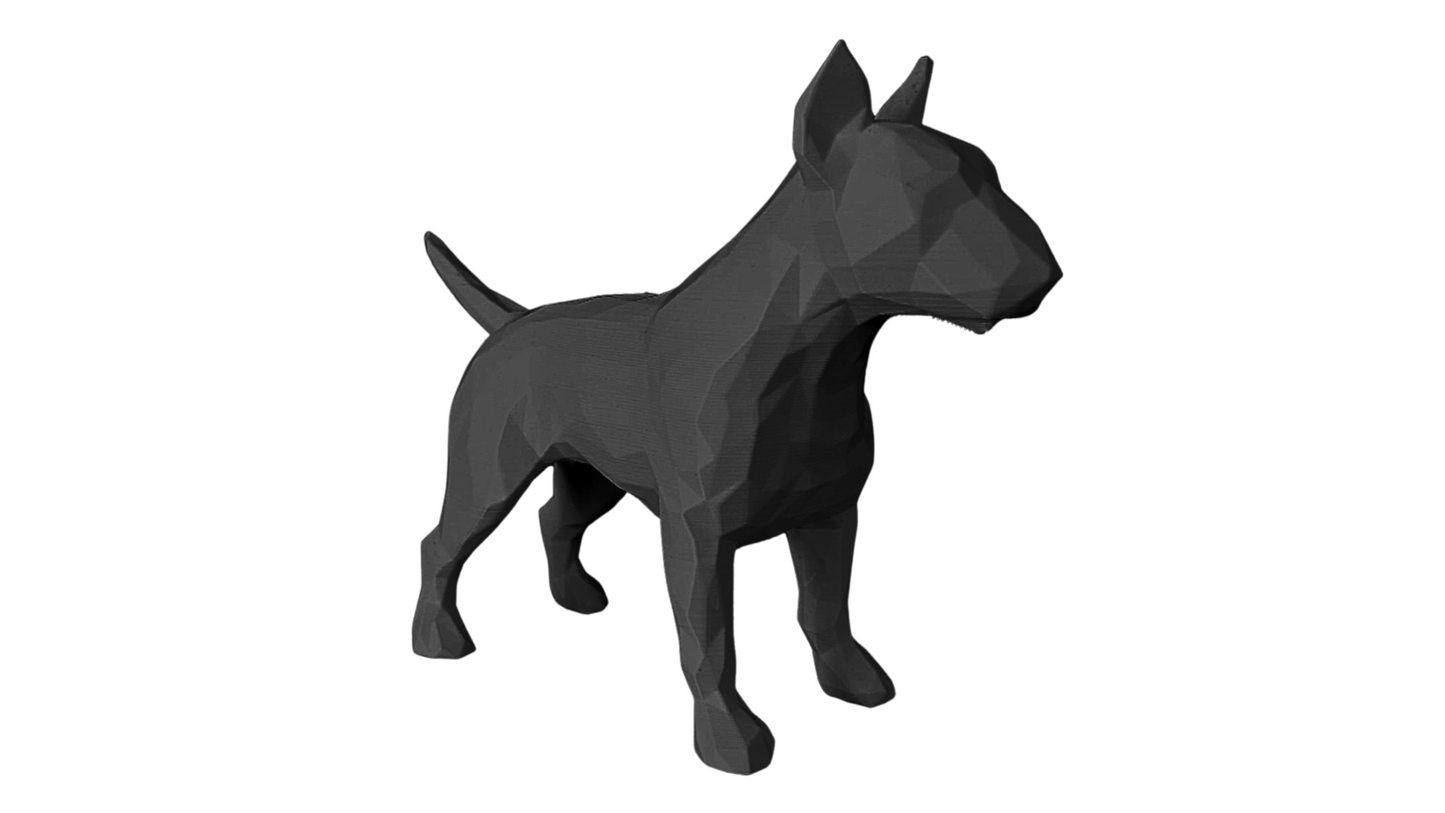 Low-Poly Bull Terrier BLACK