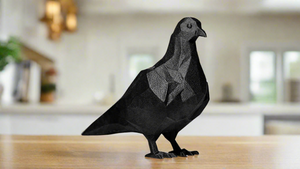 Geometric Pigeon Figurine
