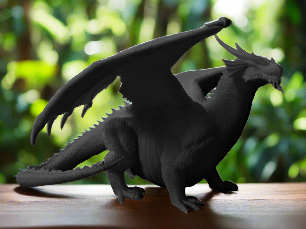 Chubby White Dragon Figurine: Cute Fantasy Collectible