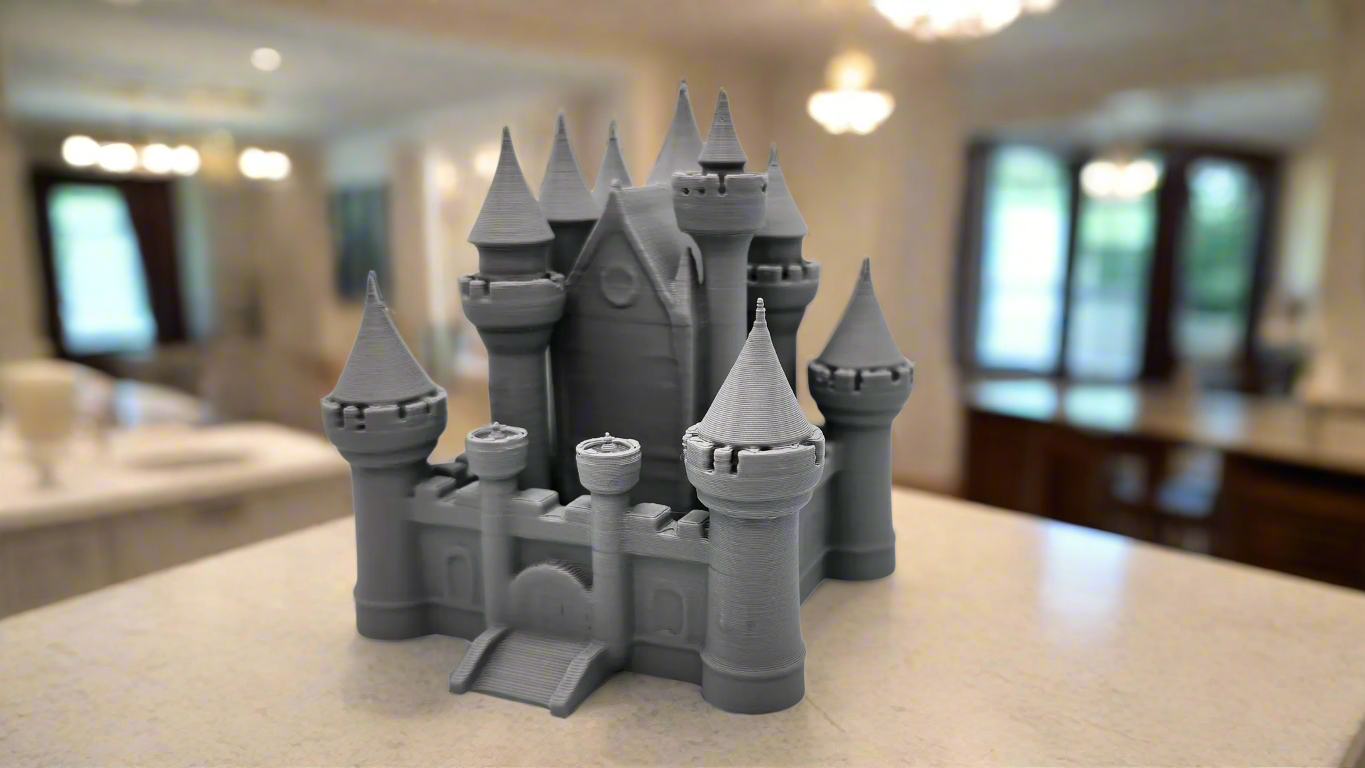 3D Printed Castle Figurine for Display