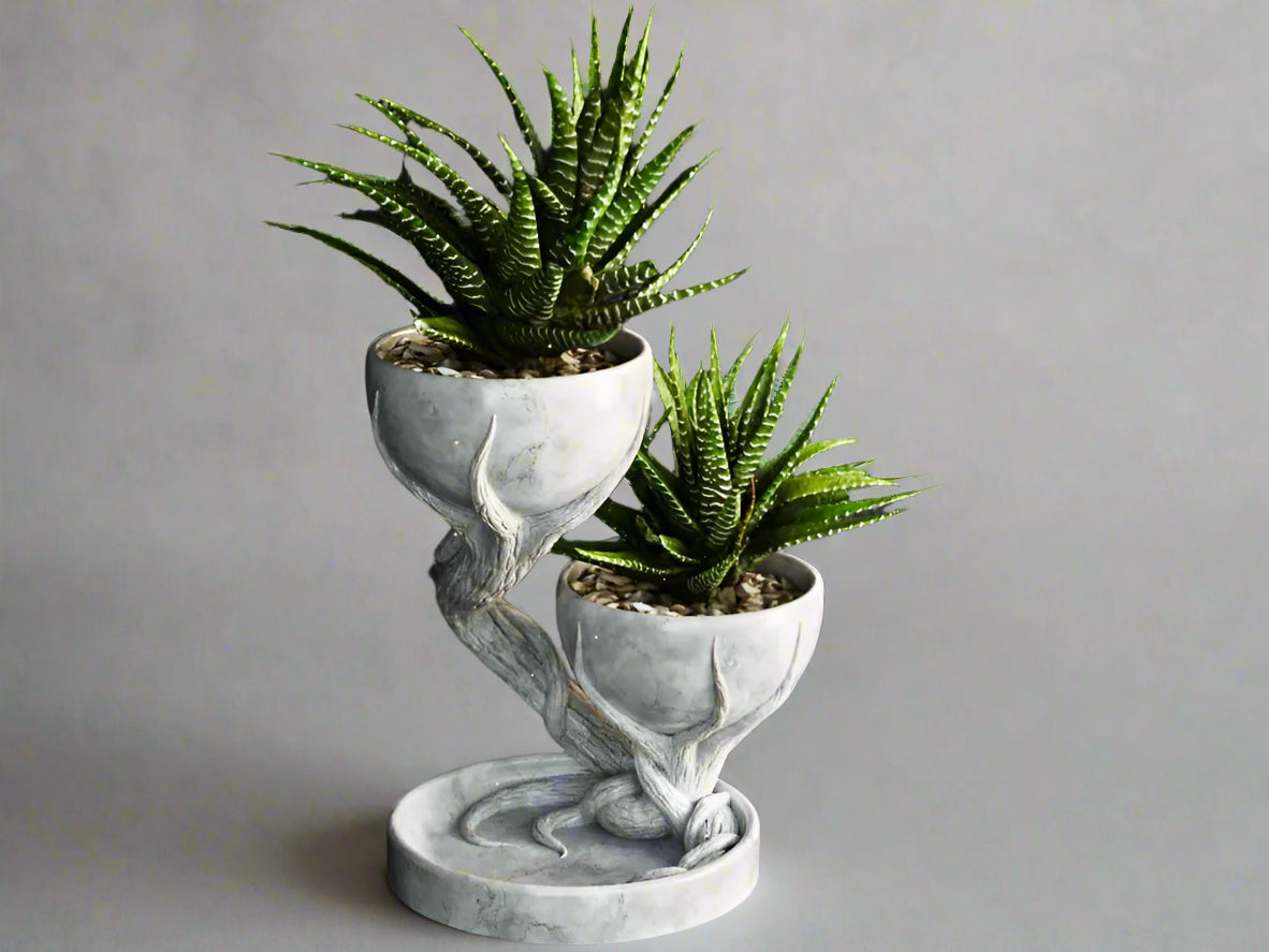 Dual Tree-Shaped Planter