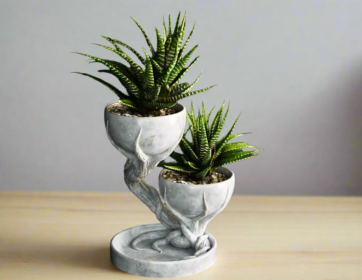 Dual Tree-Shaped Planter
