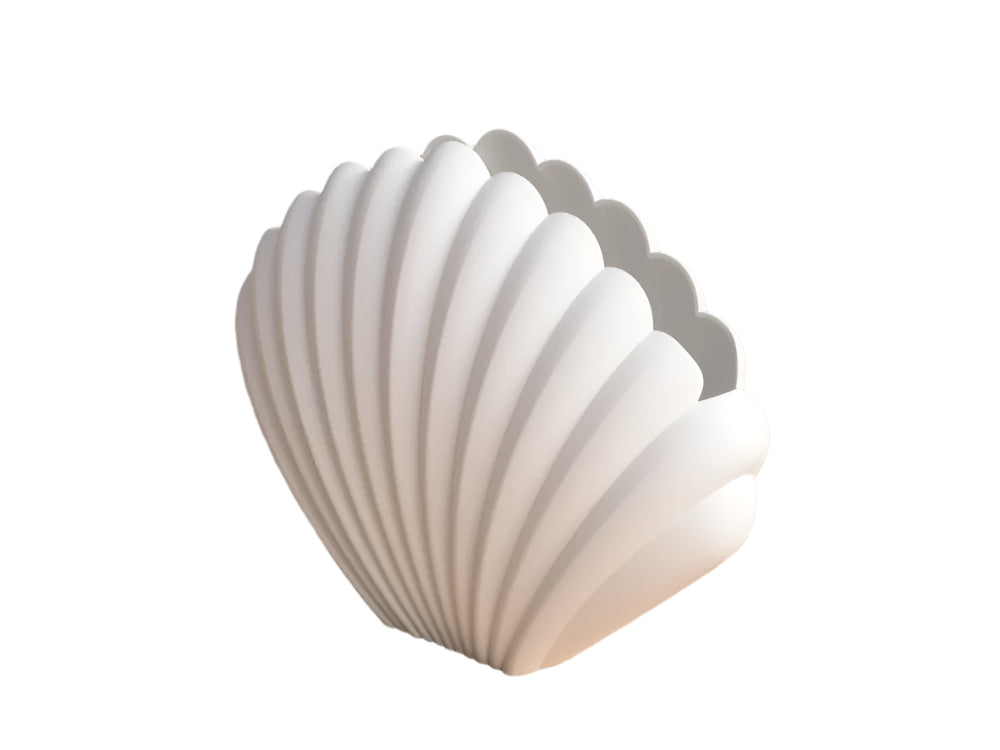 Coastal-Themed Seashell Vase