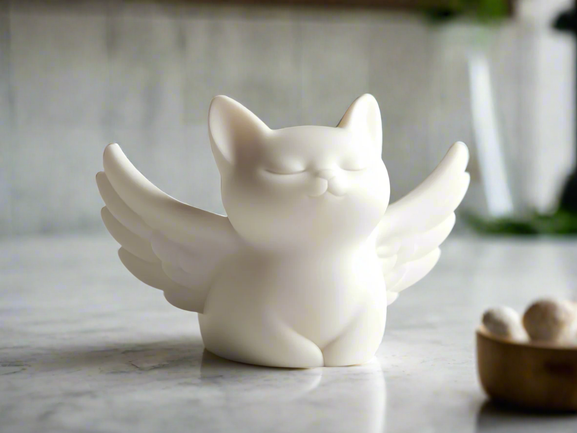 Winged Cat Sculpture