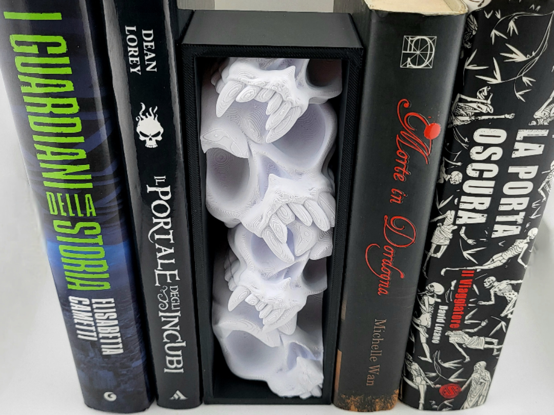 Demon Skulls Book Nook