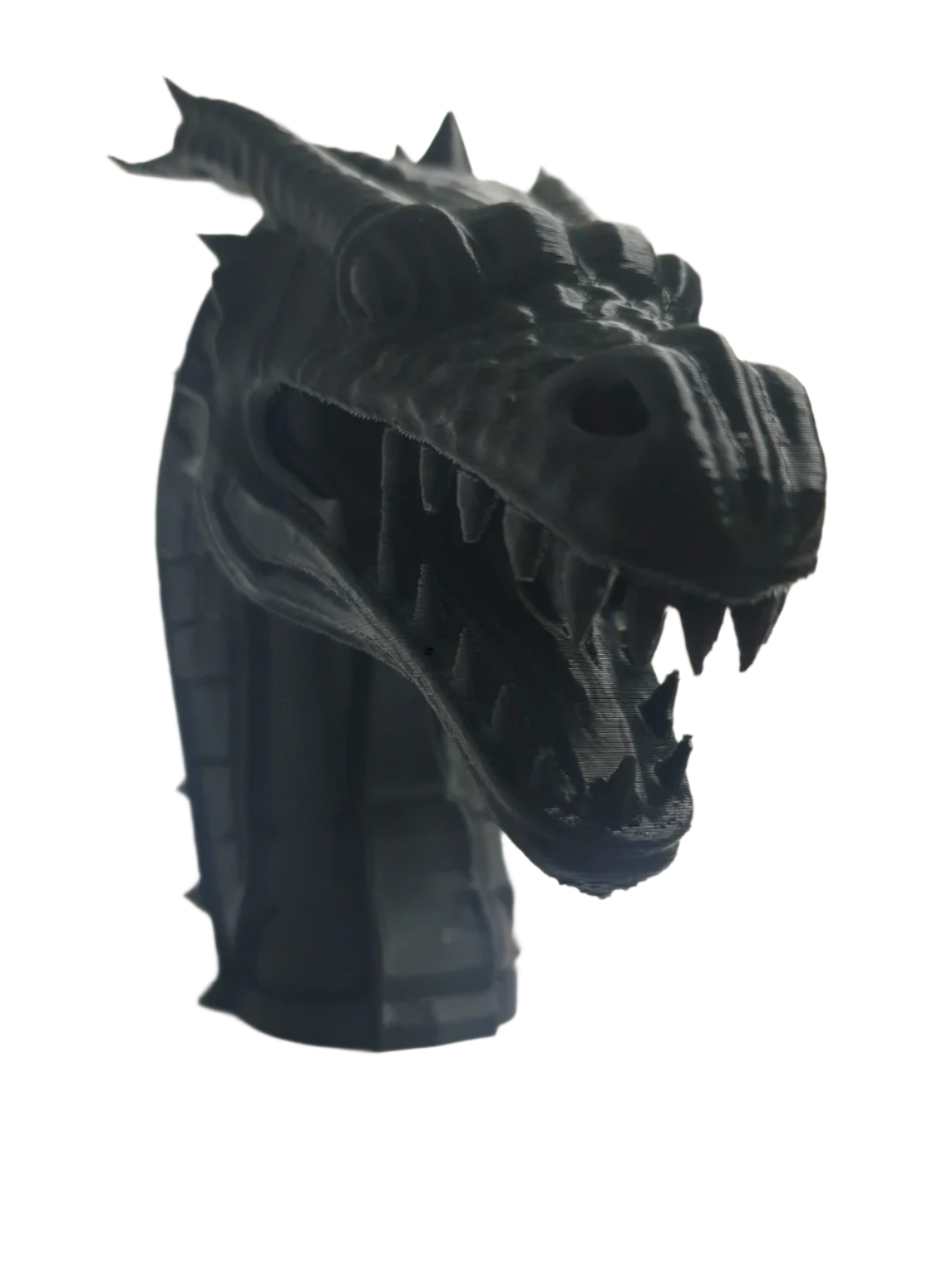 3D Printed Dragon Head: Detailed Model