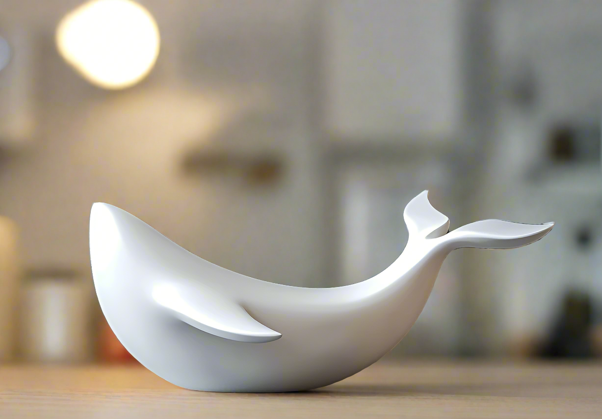 Minimalist Whale Sculpture