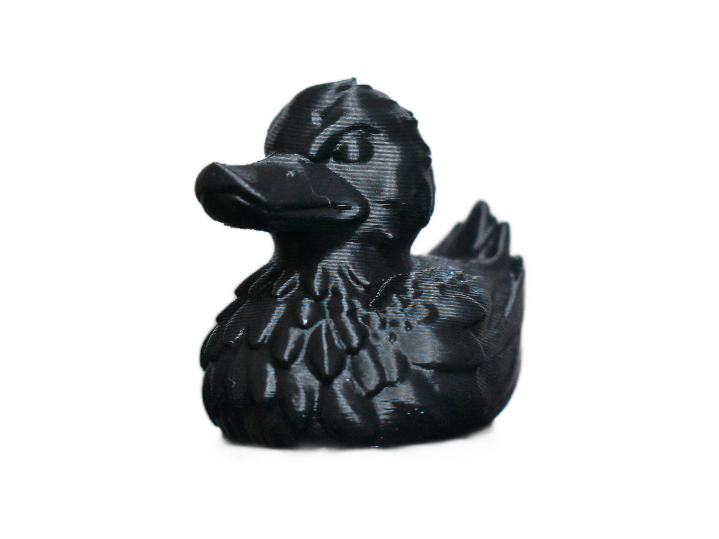 Dark Aesthetic Black Duck Sculpture: Unique Gift Idea