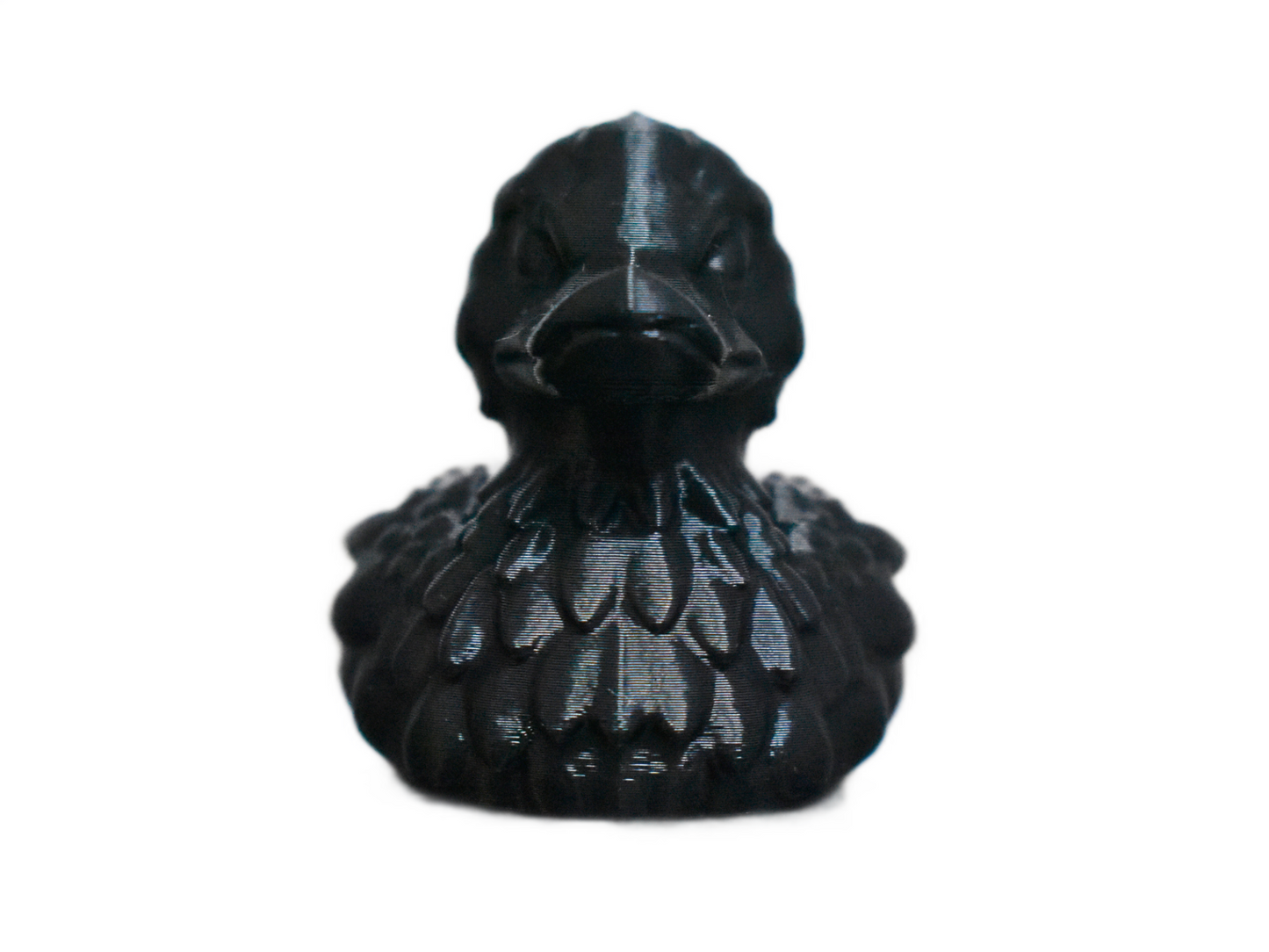 Dark Aesthetic Black Duck Sculpture: Unique Gift Idea