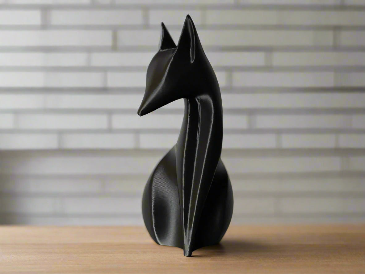 Elegant Fox Figurine – Sleek & Sophisticated Animal Decor