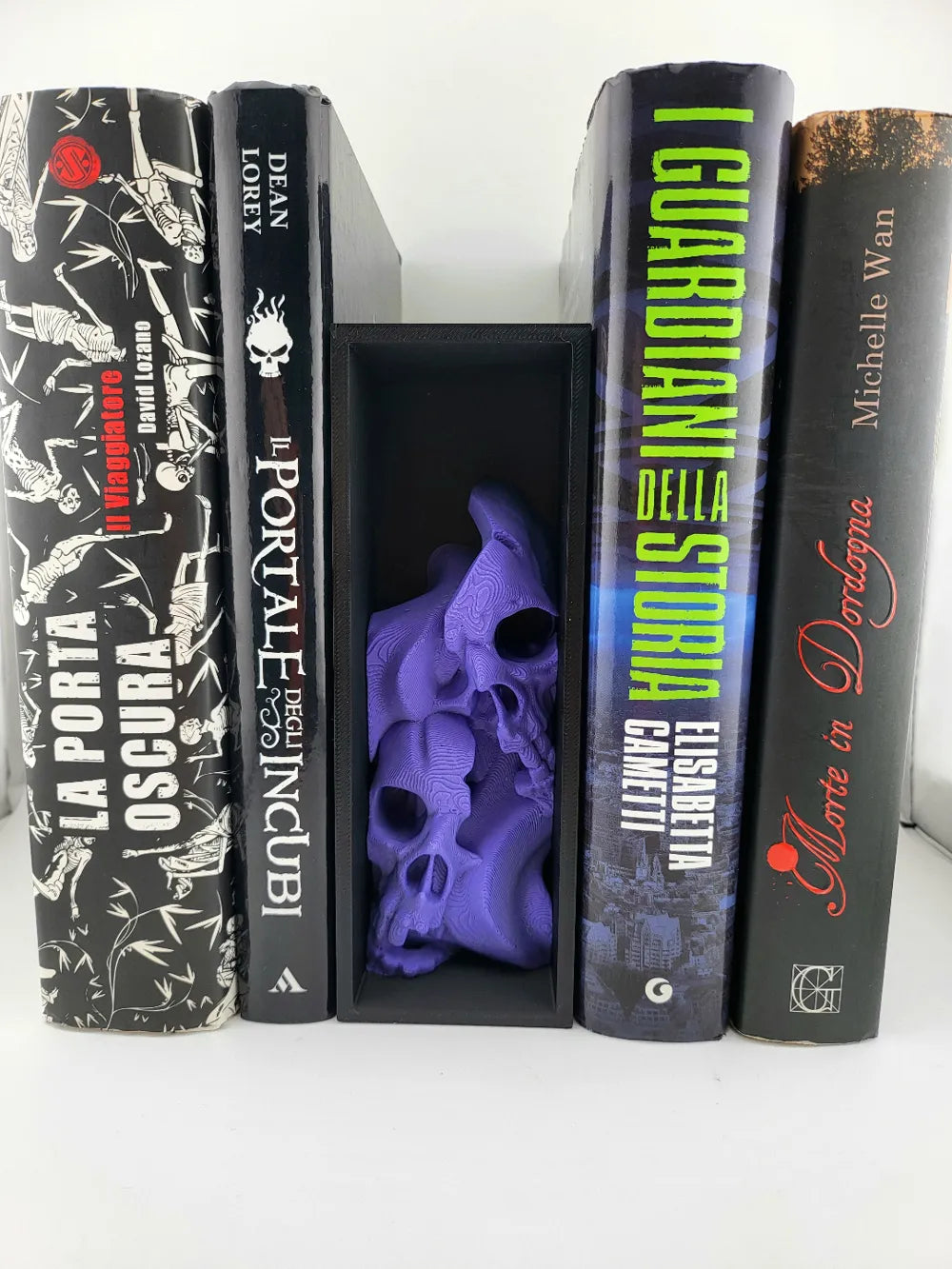 Fire Skull Book Nook