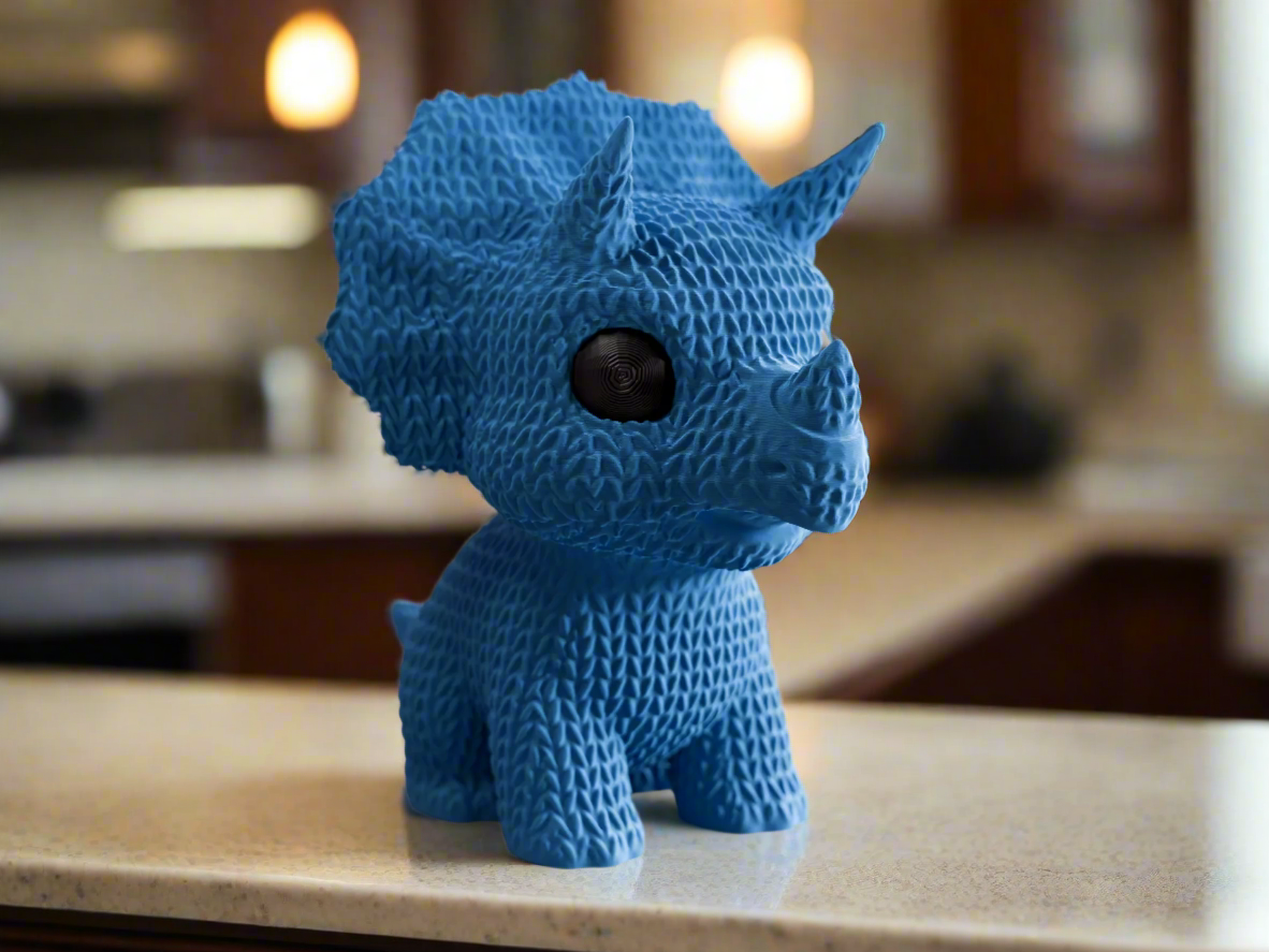 Cute Blue Dino Figurine: Whimsical Animal Dino