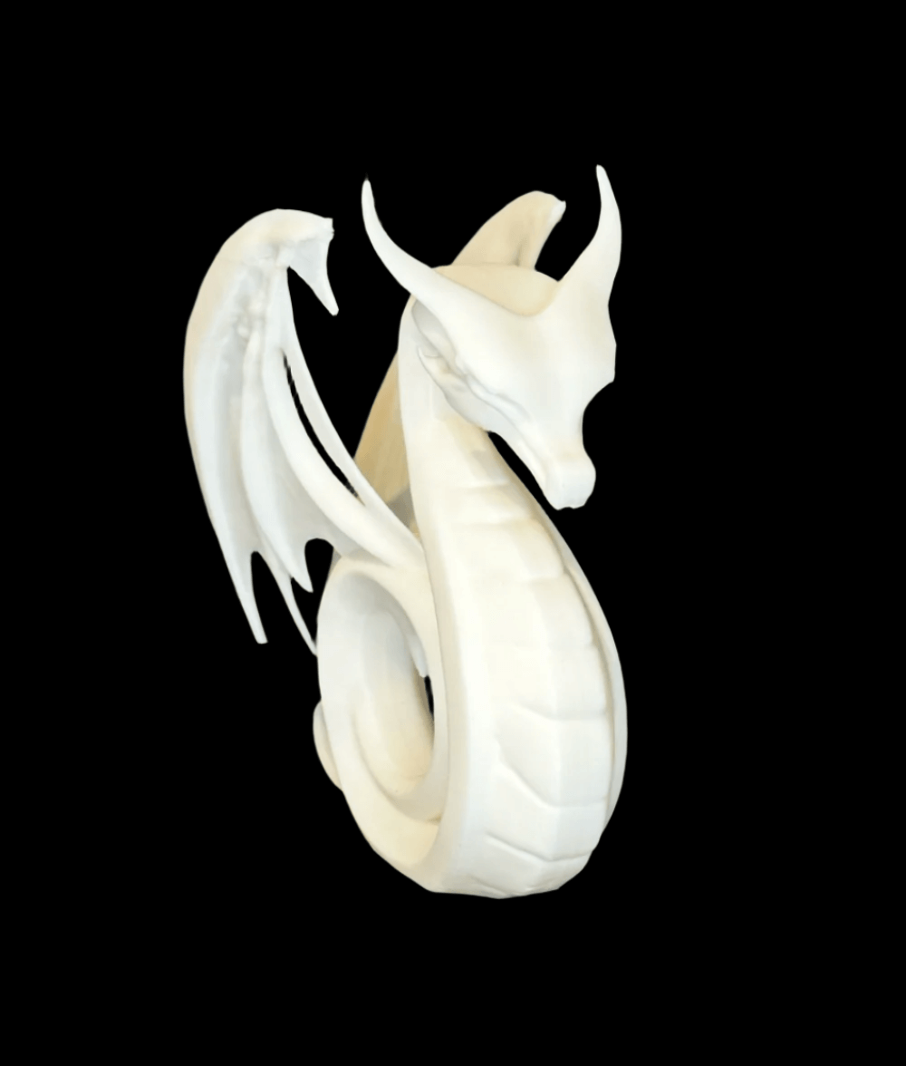 Minimalist Dragon with Heart