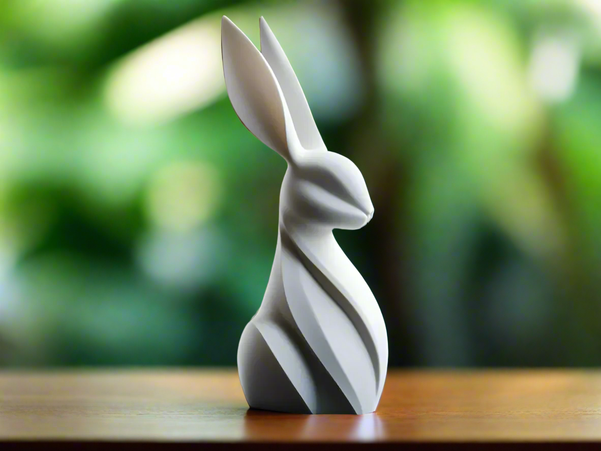 Contemporary Bunny Figurine – Minimalist Animal Decor
