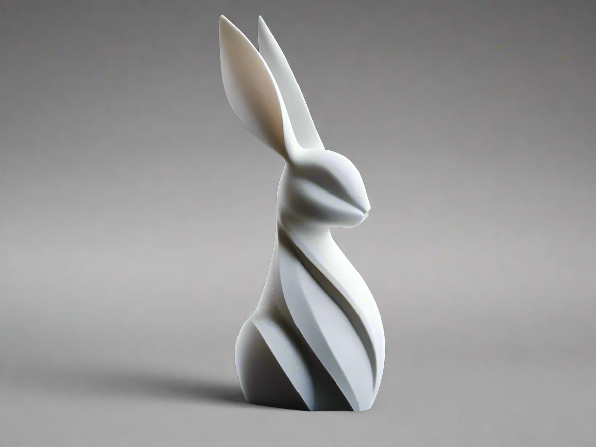 Contemporary Bunny Figurine – Minimalist Animal Decor