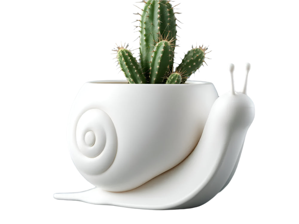 Snail-Inspired Decorative Vase – A Quirky Touch for Your Space