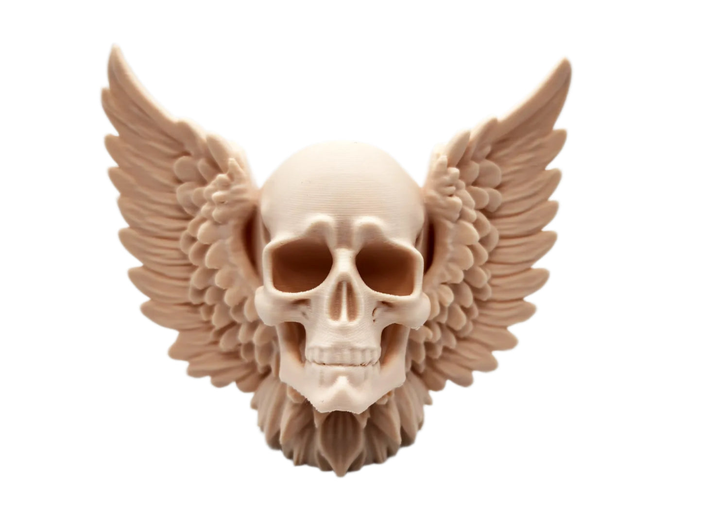 Skull with Wings Decor Figurine