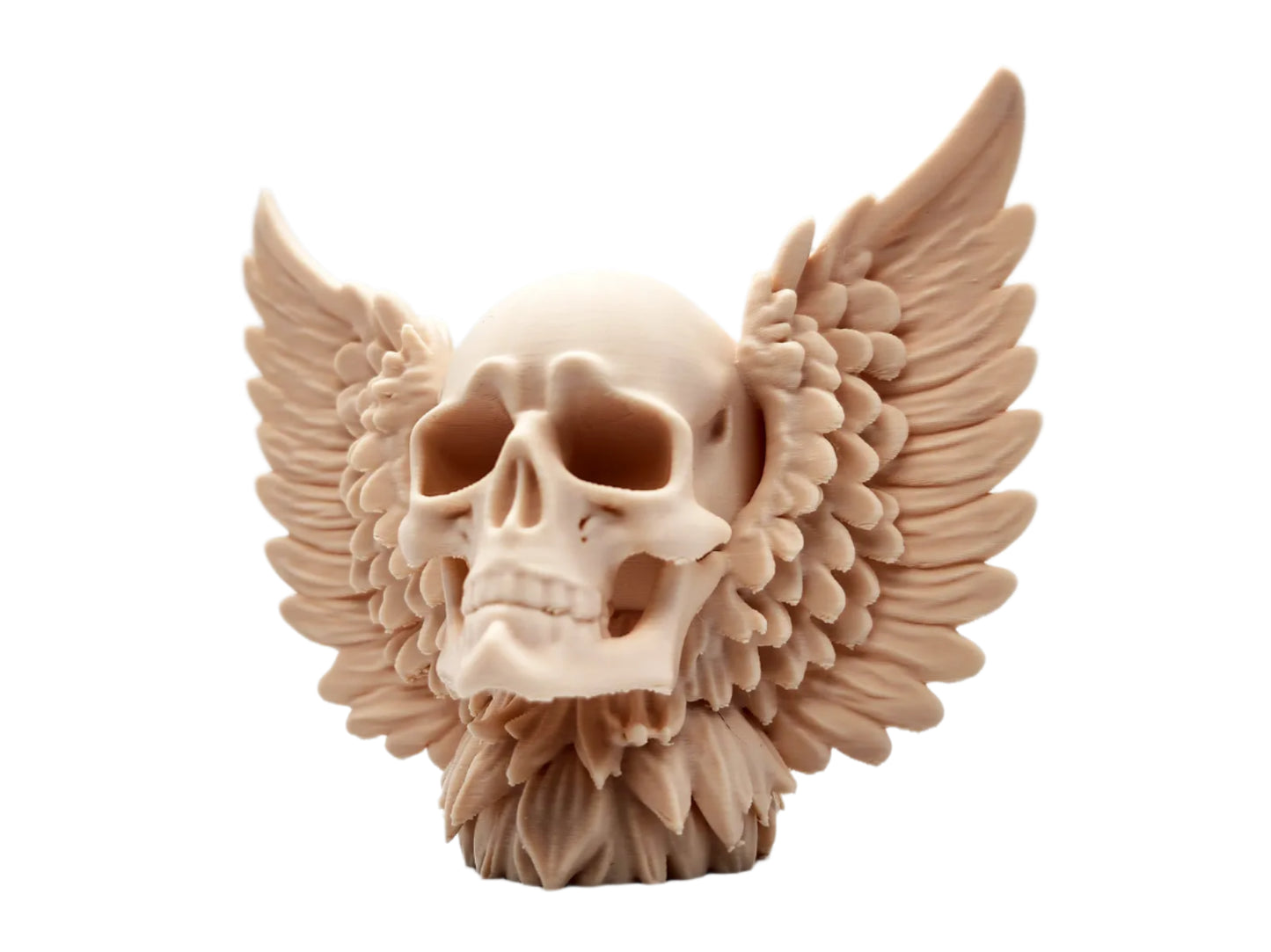 Skull with Wings Decor Figurine
