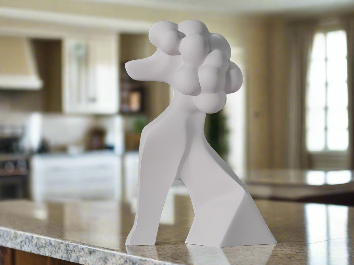 Modern Poodle Sculpture