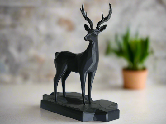 Geometric Stag Sculpture