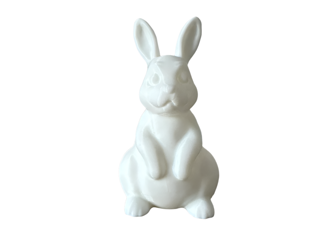 Charming White Rabbit Figurine