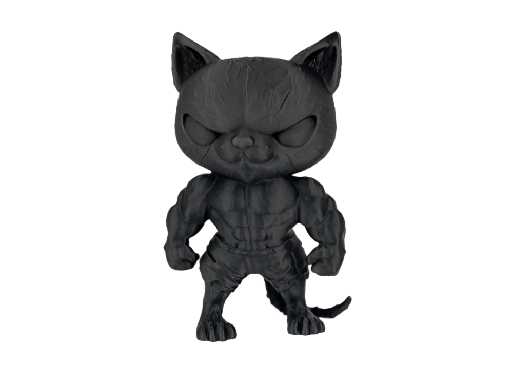 Muscular Cat Sculpture