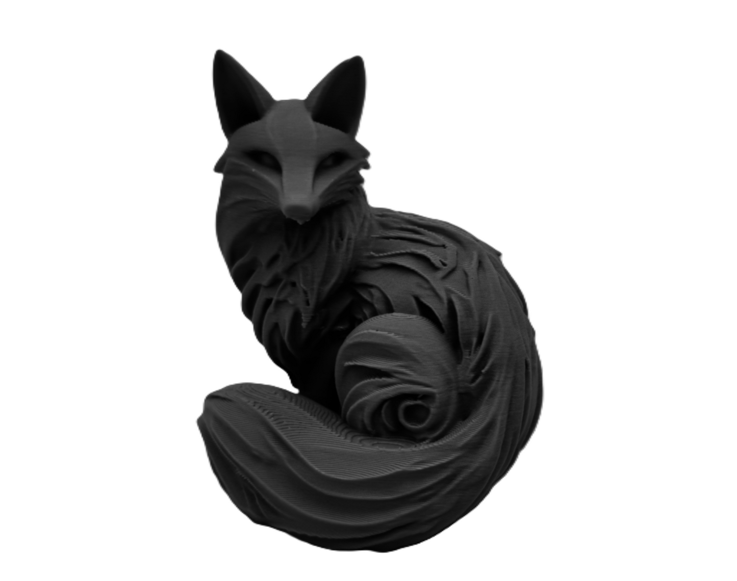 Elegant 3D Printed Fox Figurine for Home Decor