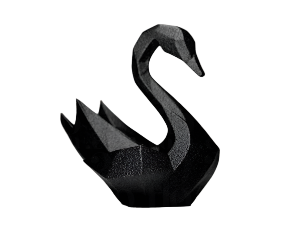 Geometric Swan Figurine