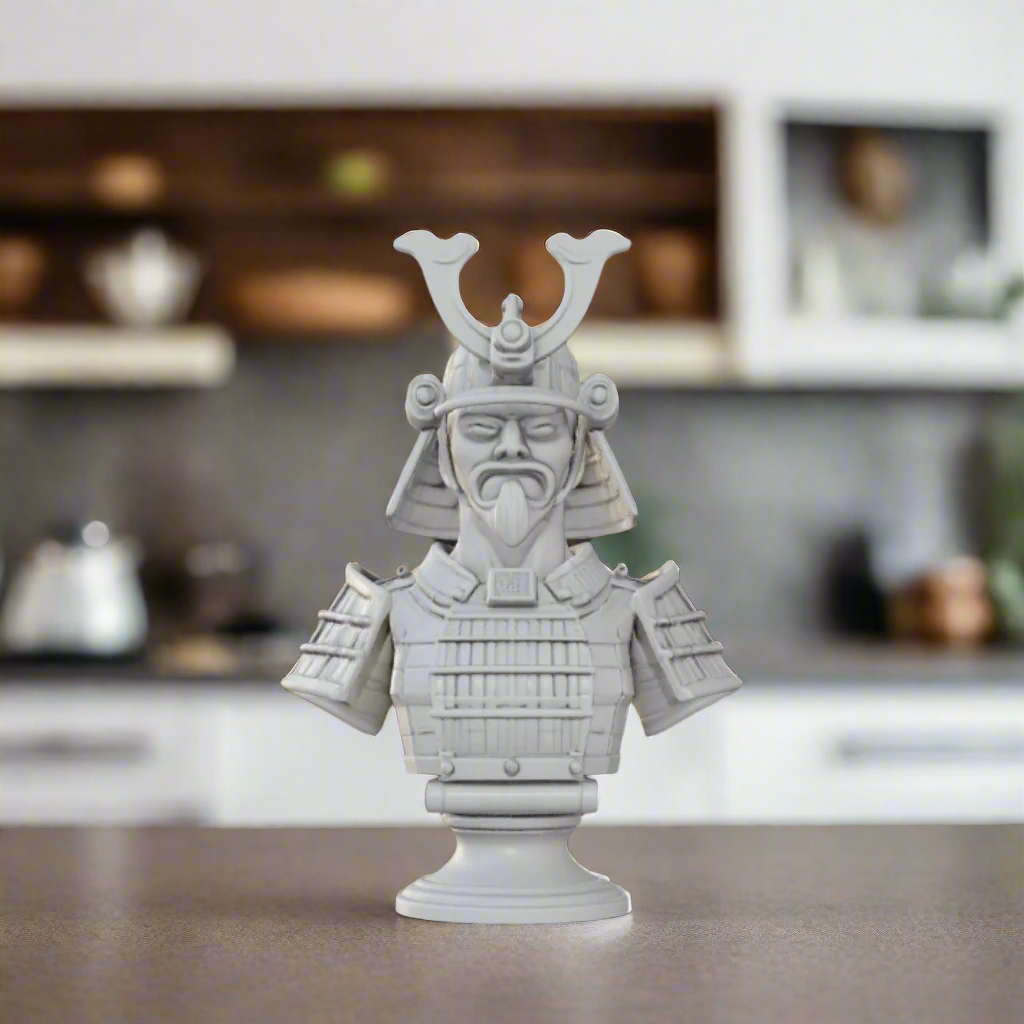 Samurai Warrior Sculpture – Detailed Japanese Decor Figurine