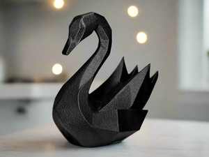Geometric Swan Figurine