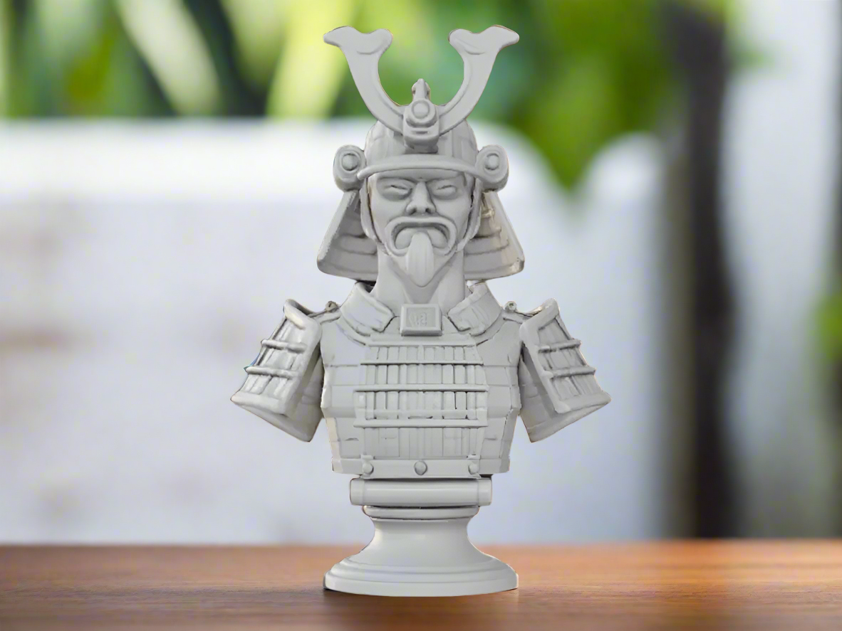 Samurai Warrior Sculpture – Detailed Japanese Decor Figurine