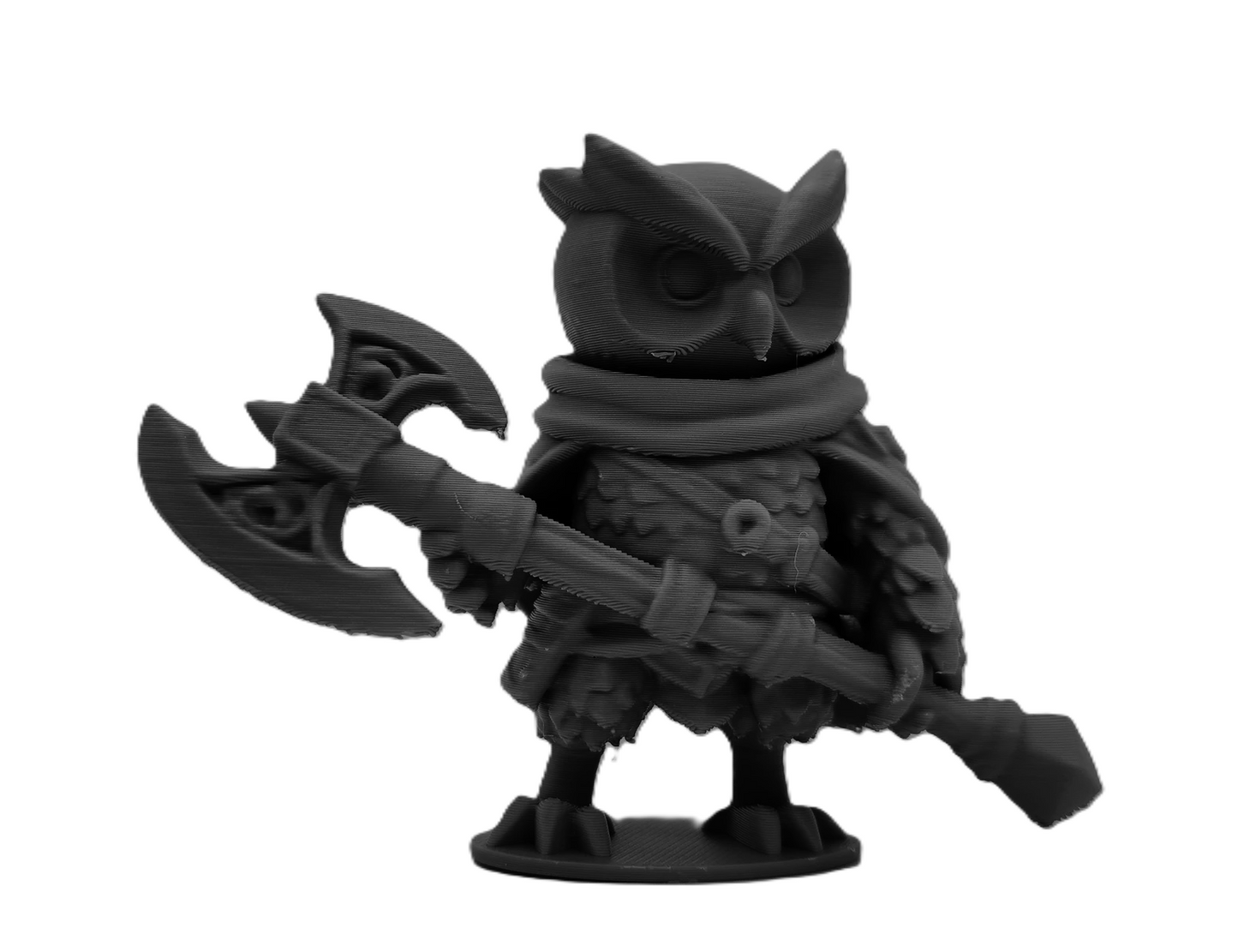 Fantasy Owl Warrior Figurine