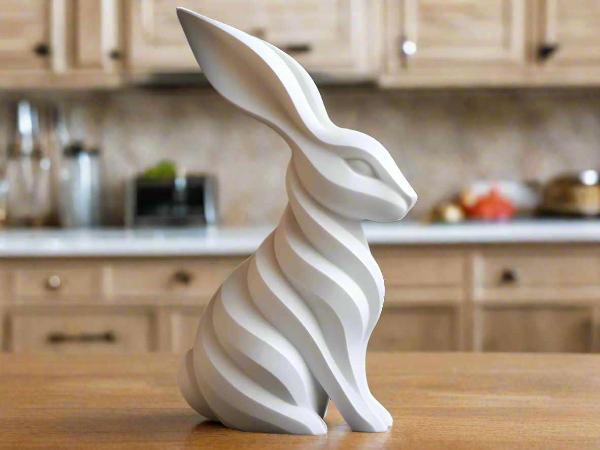Modern Bunny Sculpture