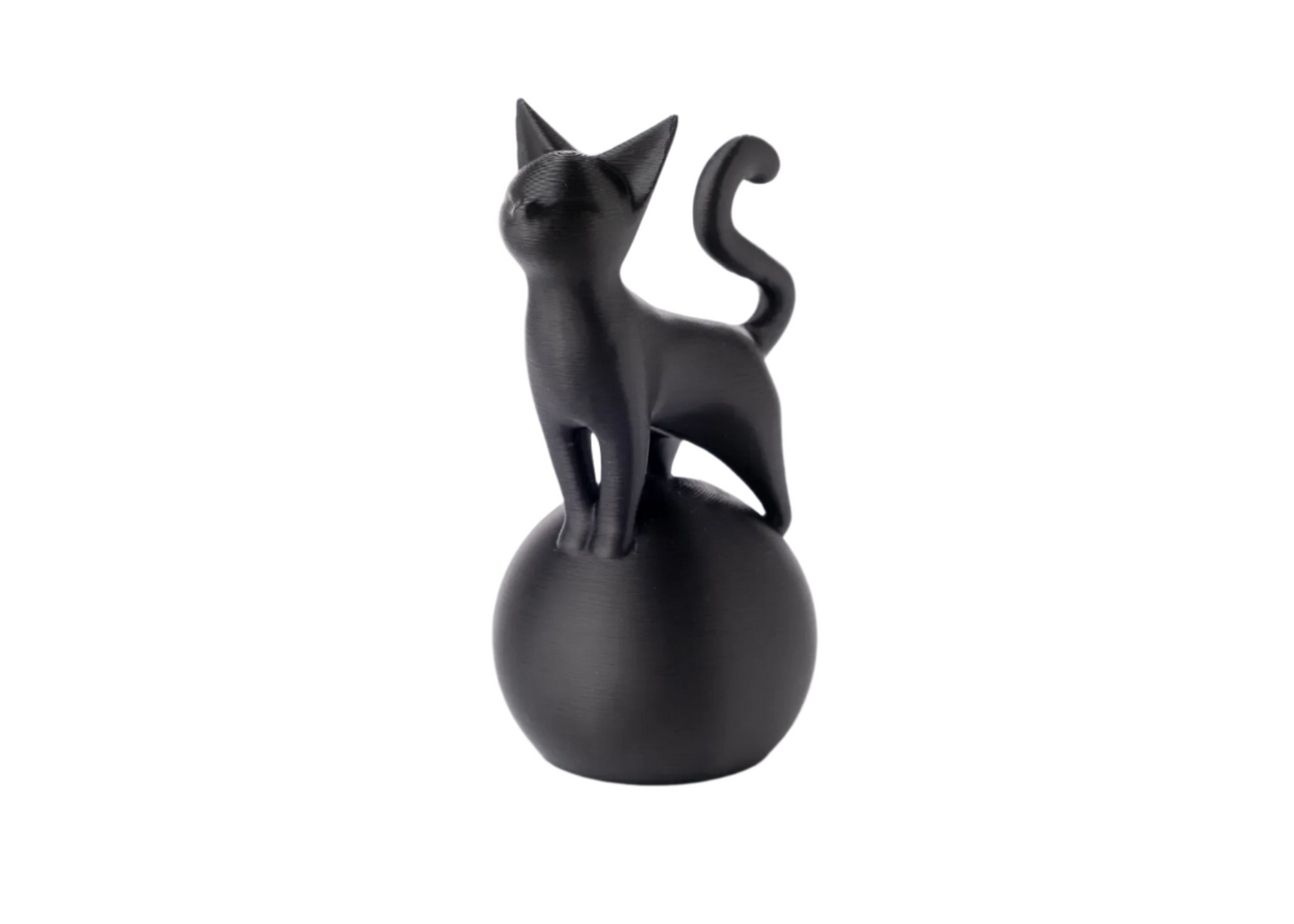 Cat on a Ball Sculpture