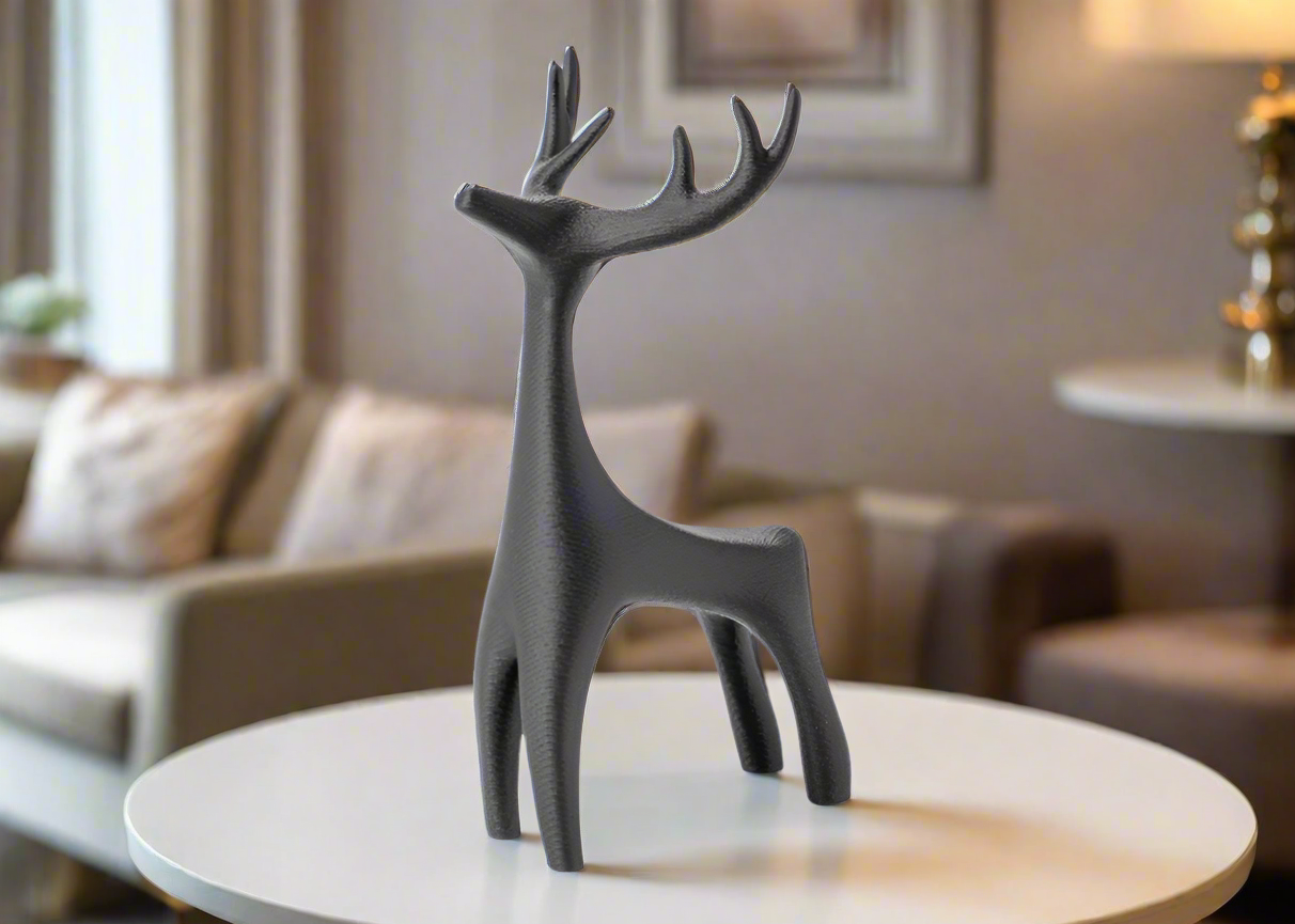 Minimalist Deer Sculpture Modern 3D Home Decor