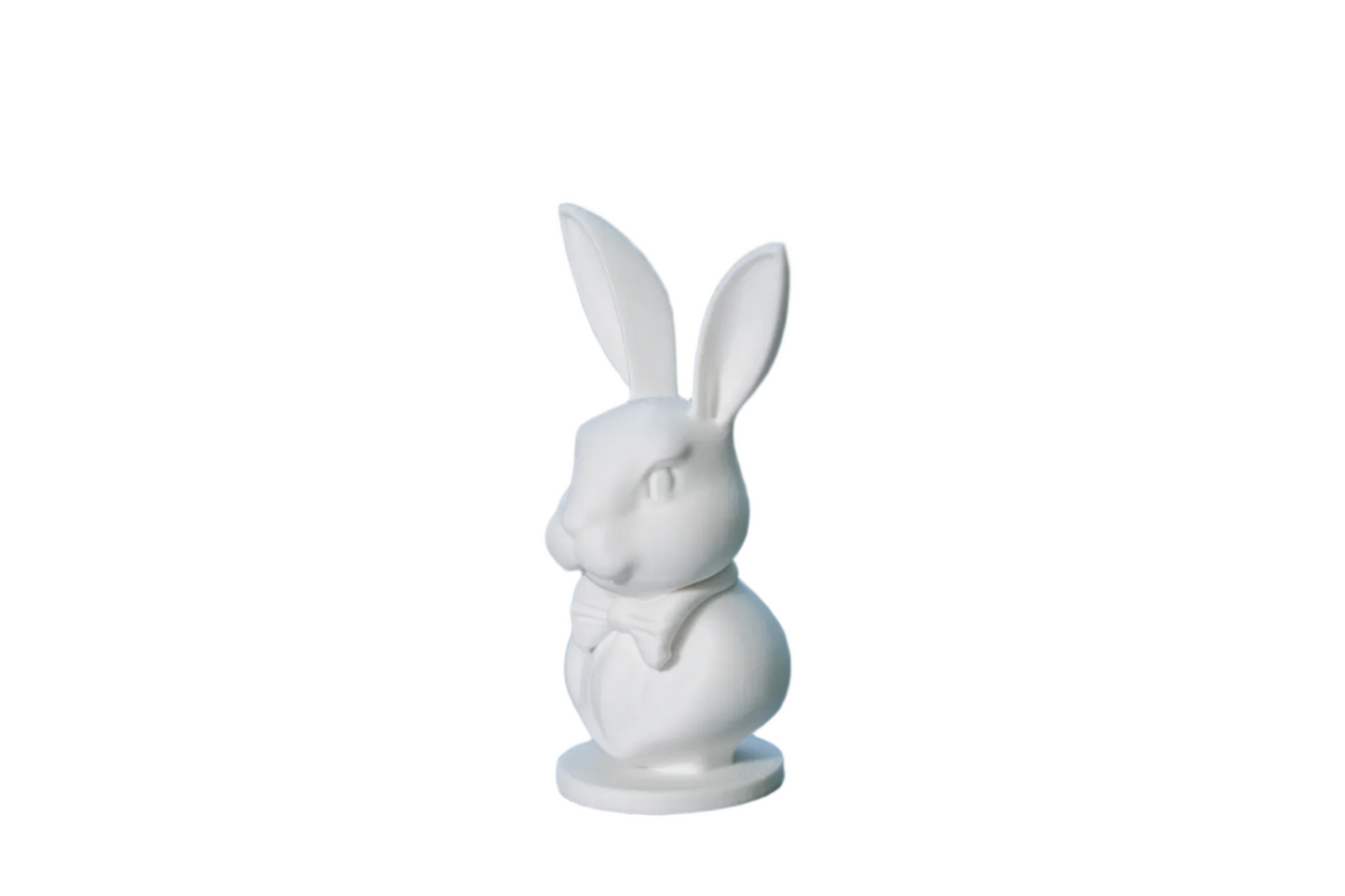 Regal Rabbit – Bow-Tied Bust Sculpture