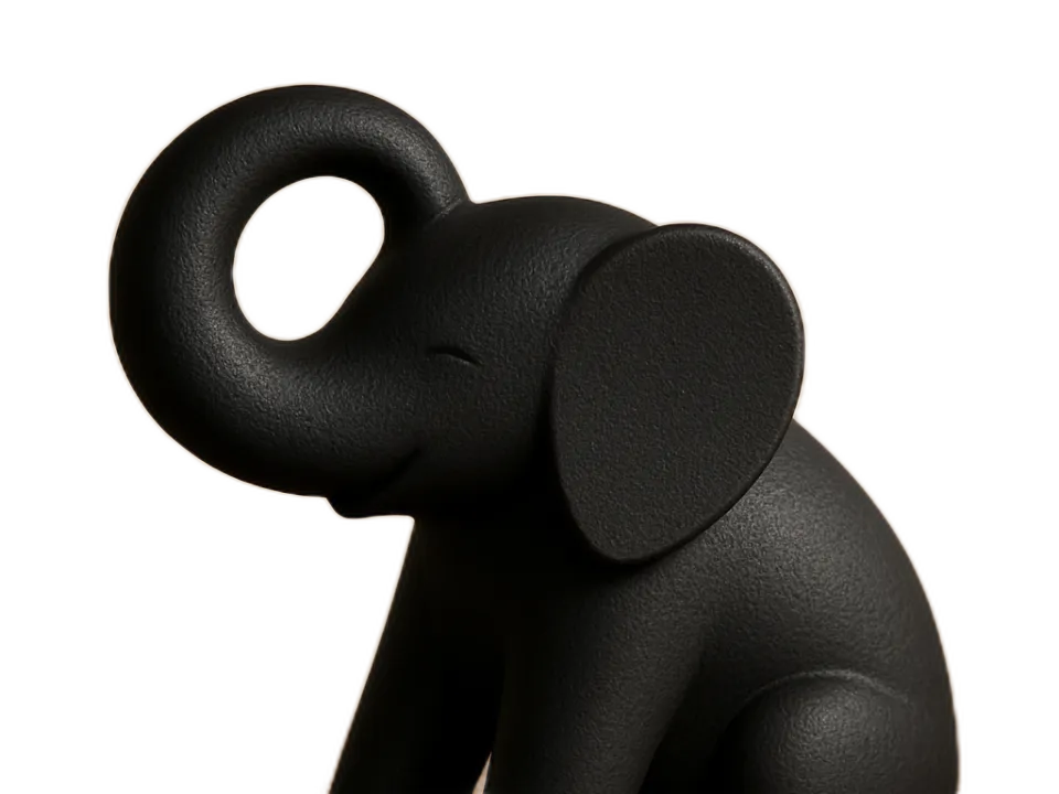 Rustic Elephant Figurine