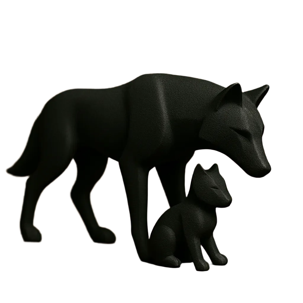 Guardian Wolf Figurine – Symbol of Loyalty & Strength