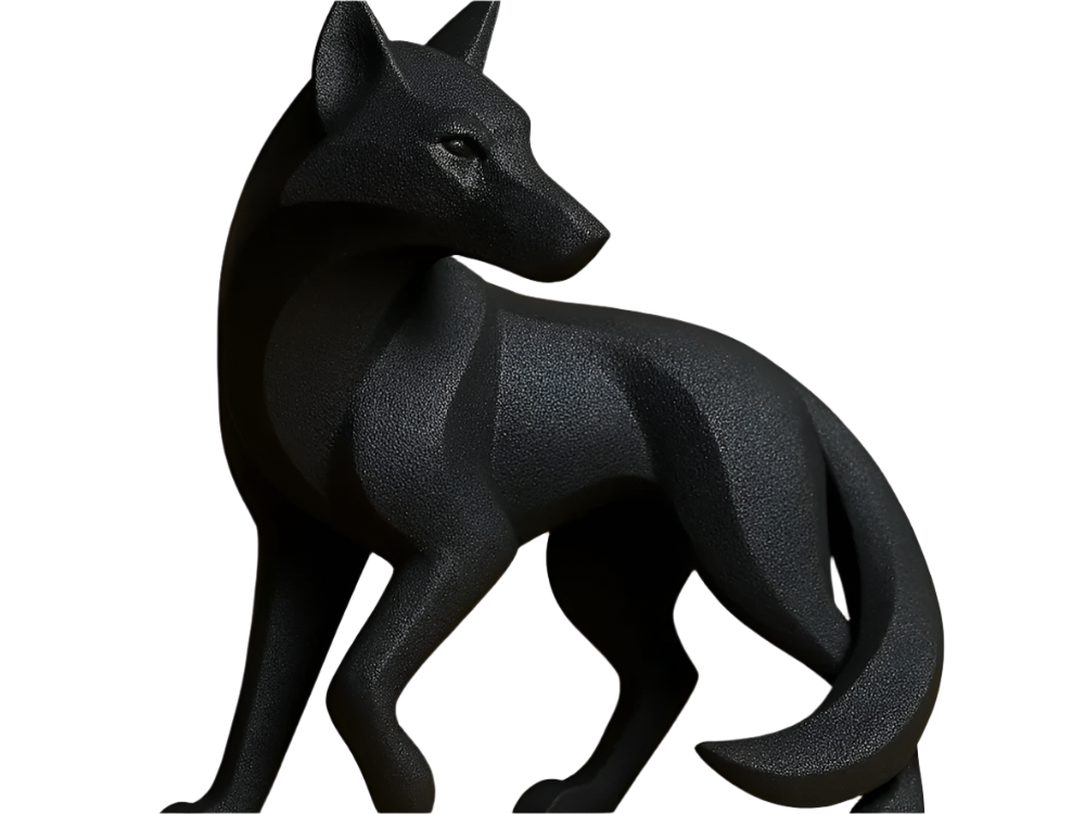 Howling Wolf Sculpture