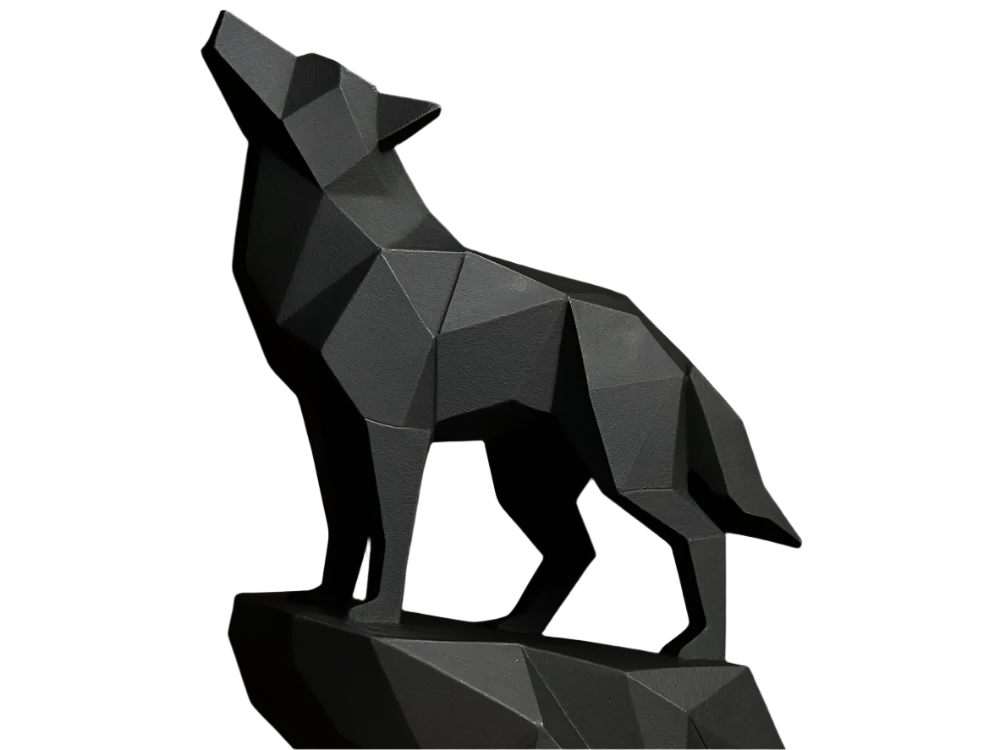 Wolf Standing Figurine