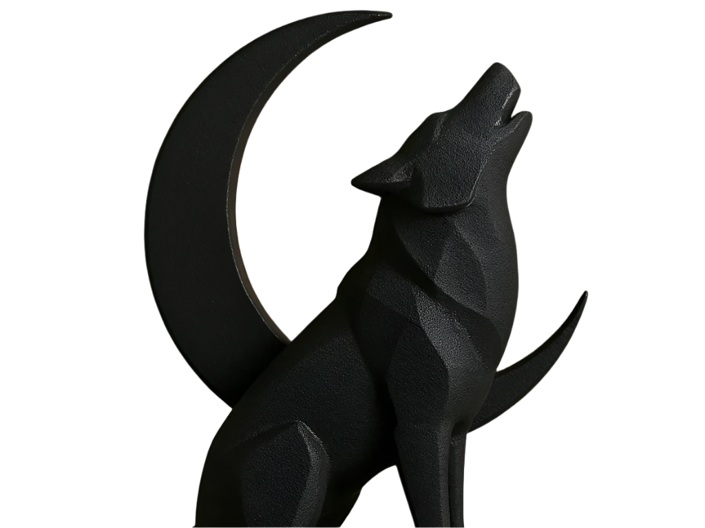 Rustic Wolf Ornament