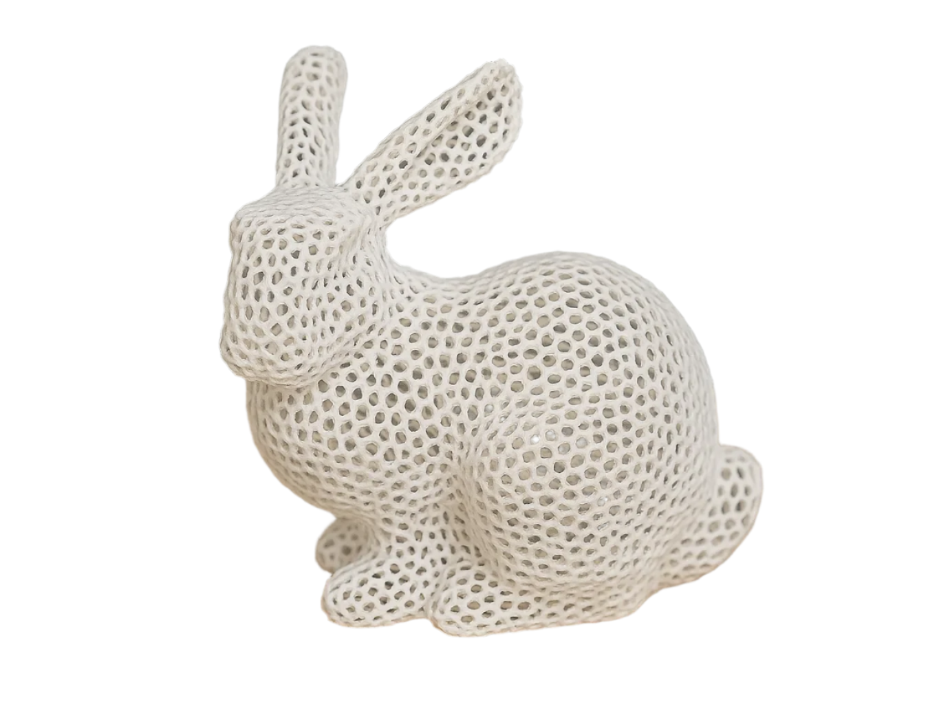 Designer Rabbit – 3D Printed Voronoi Decor Piece