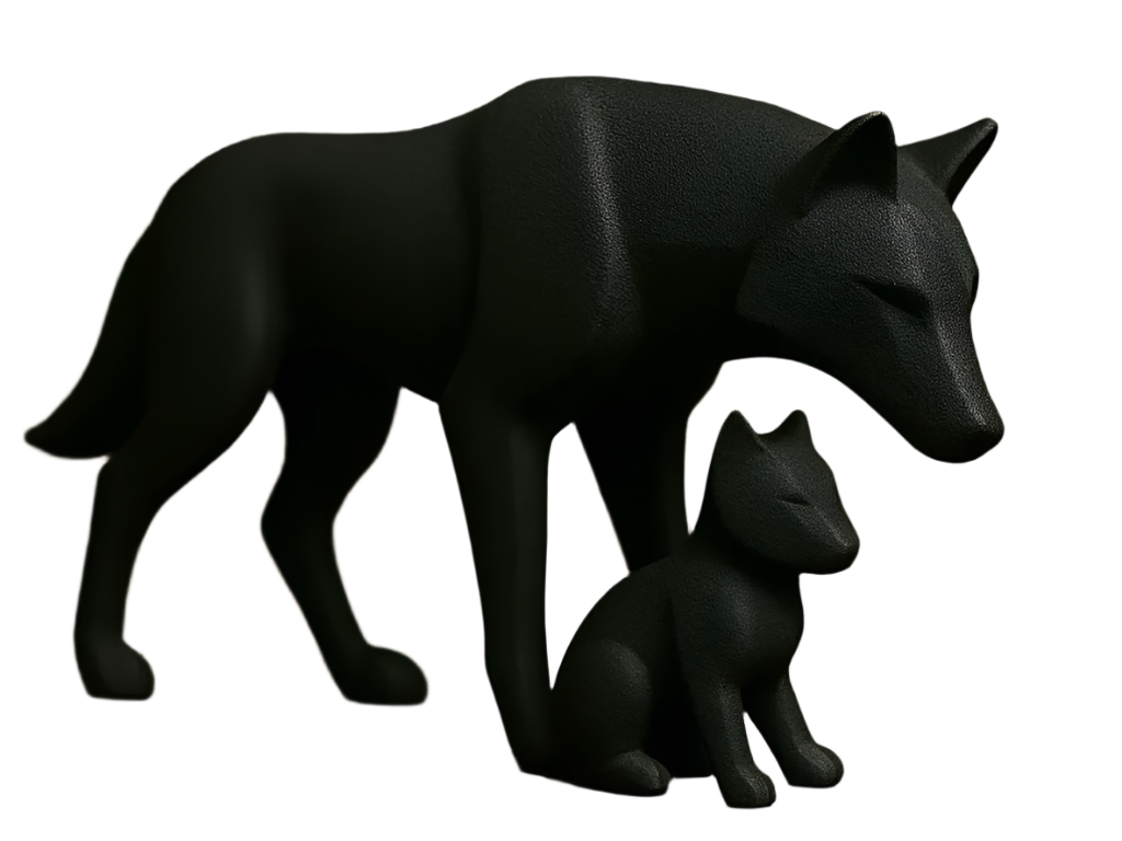 Guardian Wolf Figurine – Symbol of Loyalty & Strength