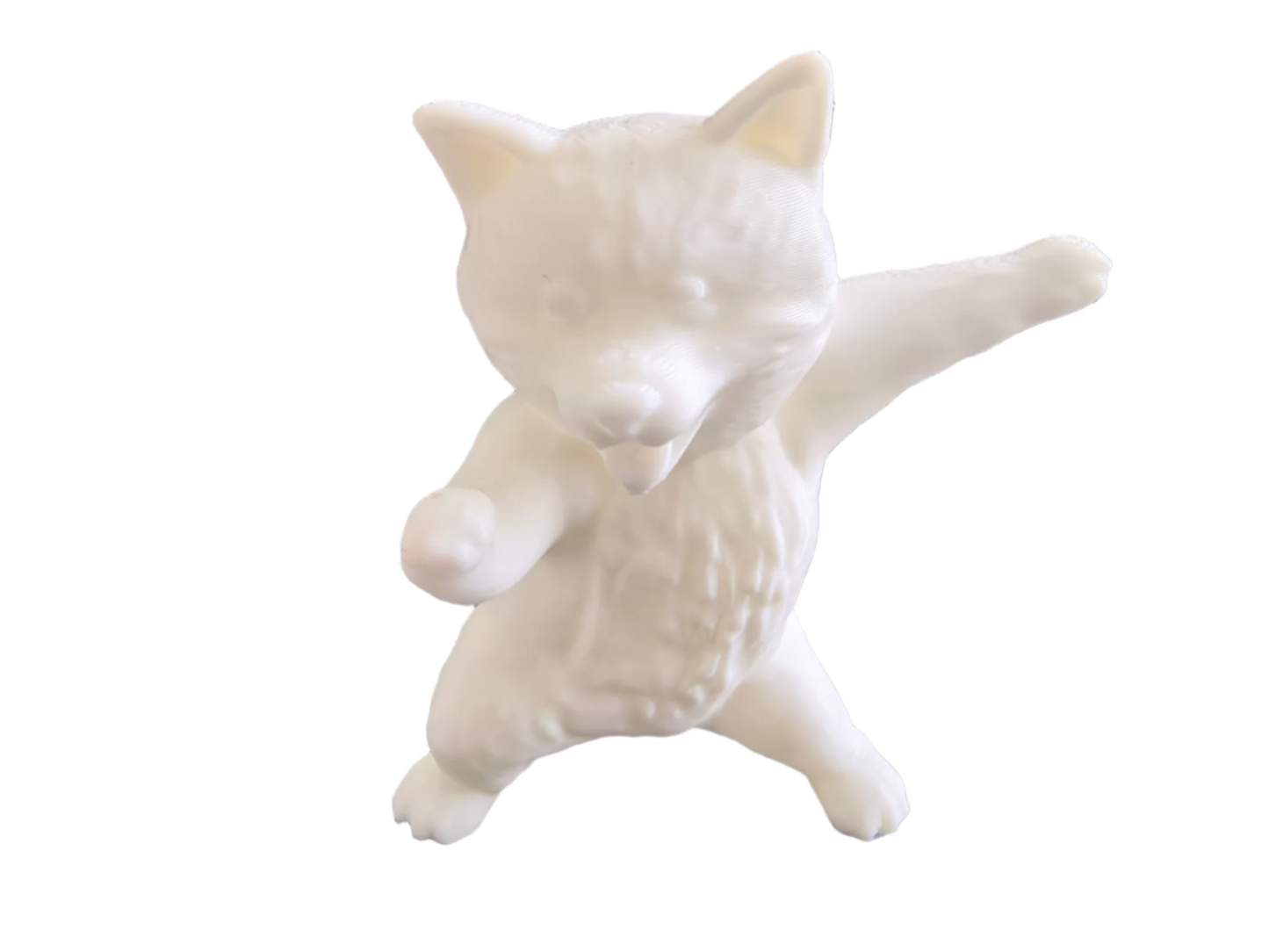 White Puppy Statue Dancing