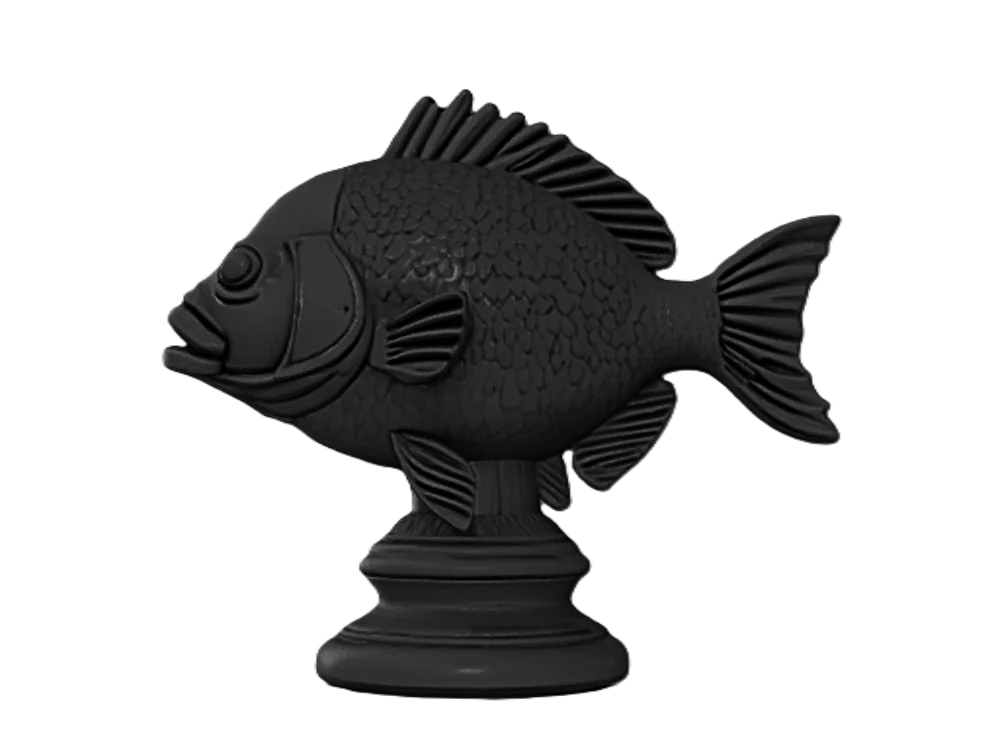 Carved Style Fish Statue