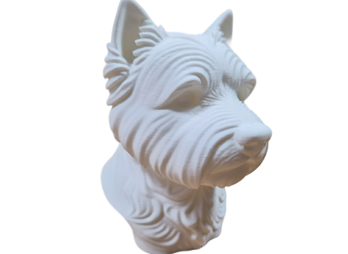 Westie Majesty – Terrier Bust Figurine | Regal Tabletop Decor & Gift for Indian Dog Lovers
