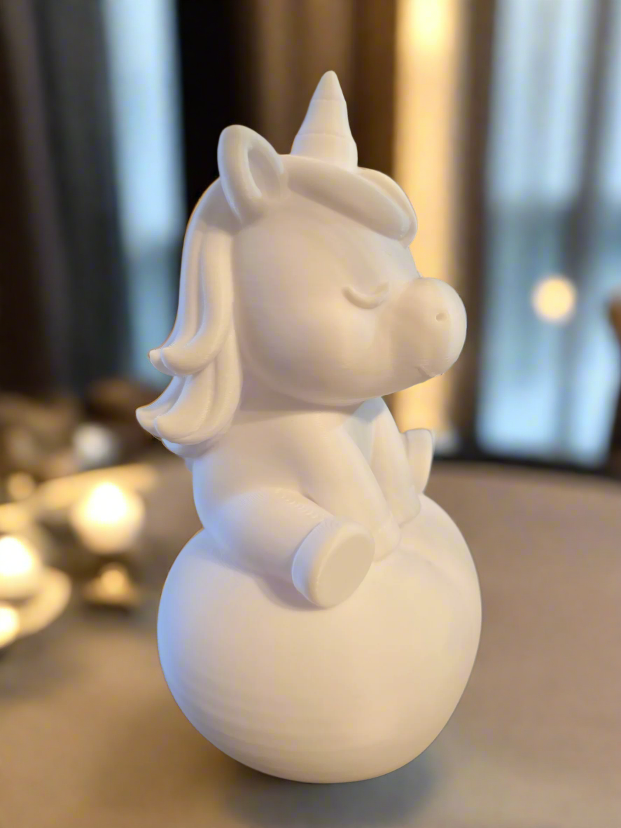 Unicorn Sitting on a Heart Love & Fantasy