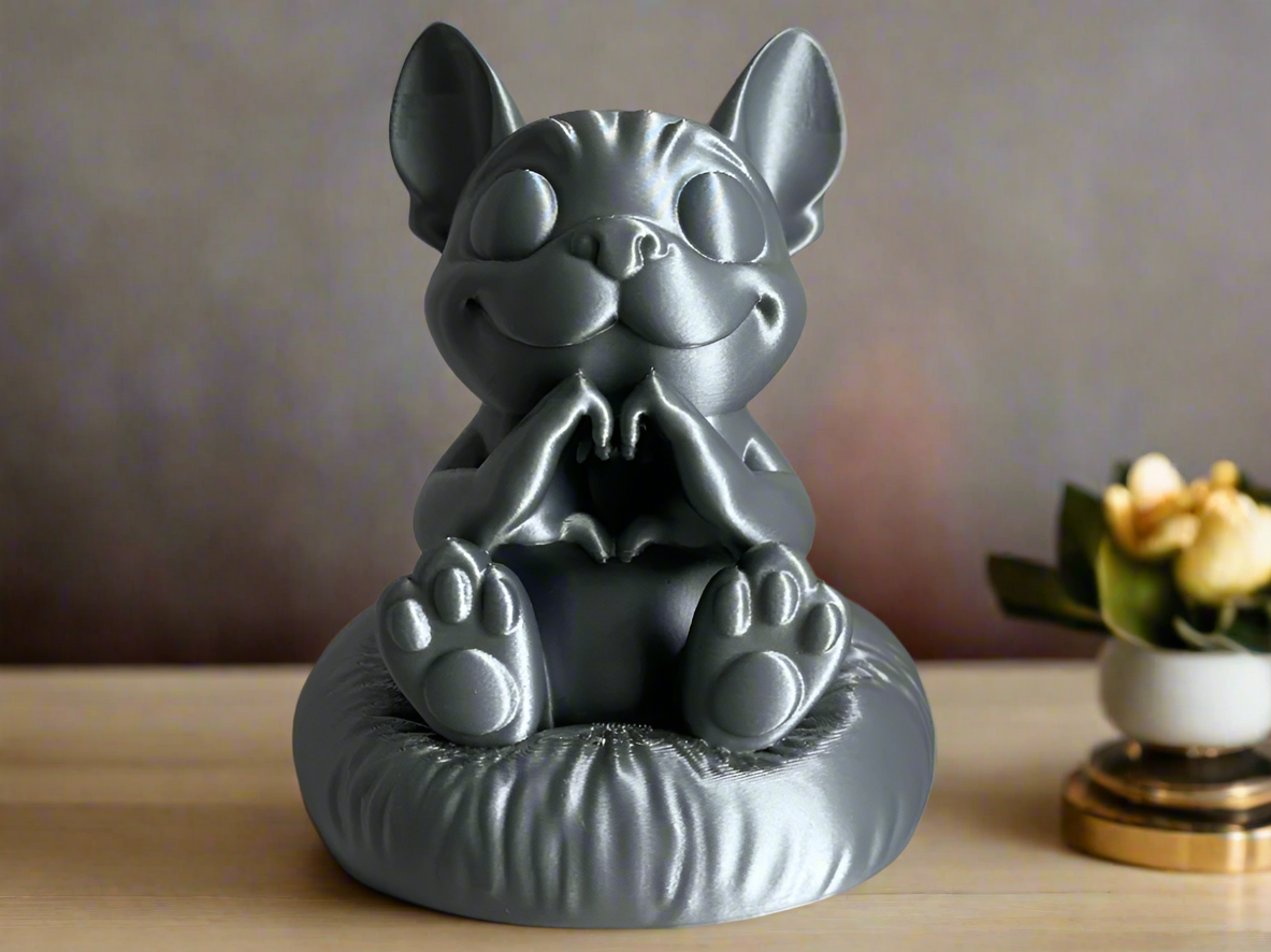 Charming French Bulldog Puppy Figurine