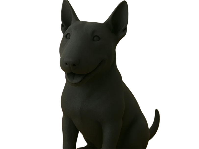 Bull Terrier Dog Statue Loyal Companion Decor